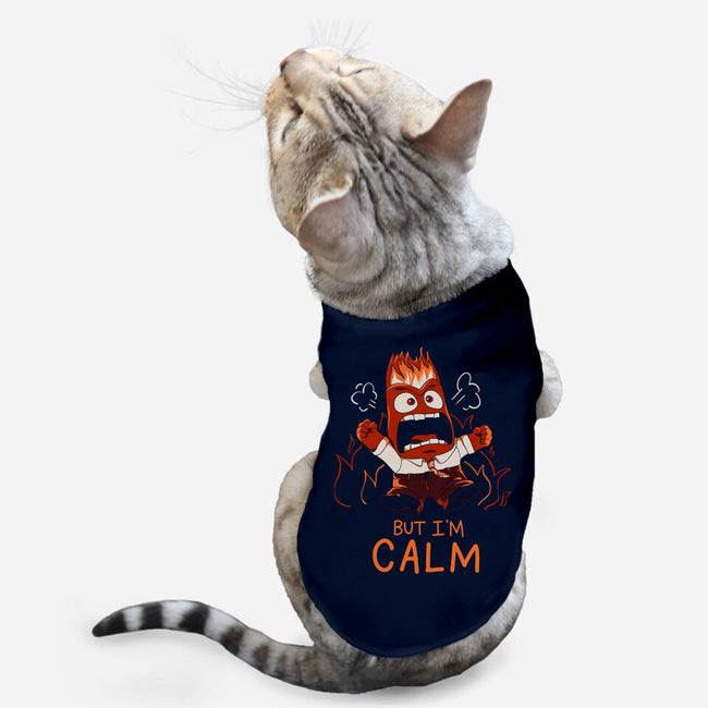 I Am Calm-Cat-Basic-Pet Tank-yumie