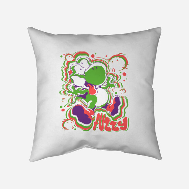 Fuzzy Dino-None-Non-Removable Cover w Insert-Throw Pillow-estudiofitas