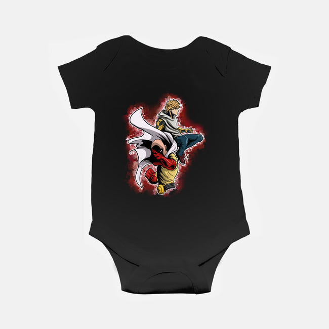 Two Heroes And One Punch-Baby-Basic-Onesie-nickzzarto