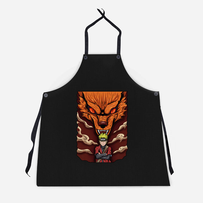 Power Of Kyubi-Unisex-Kitchen-Apron-nickzzarto