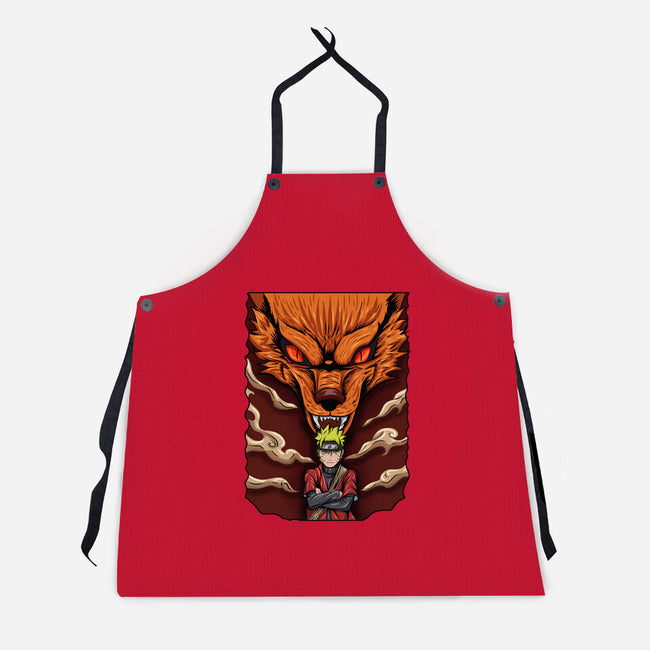 Power Of Kyubi-Unisex-Kitchen-Apron-nickzzarto