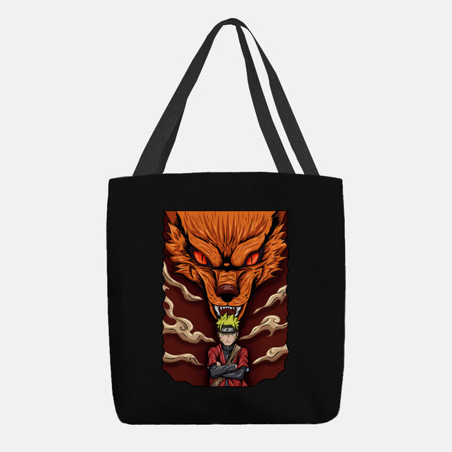 Power Of Kyubi-None-Basic Tote-Bag-nickzzarto