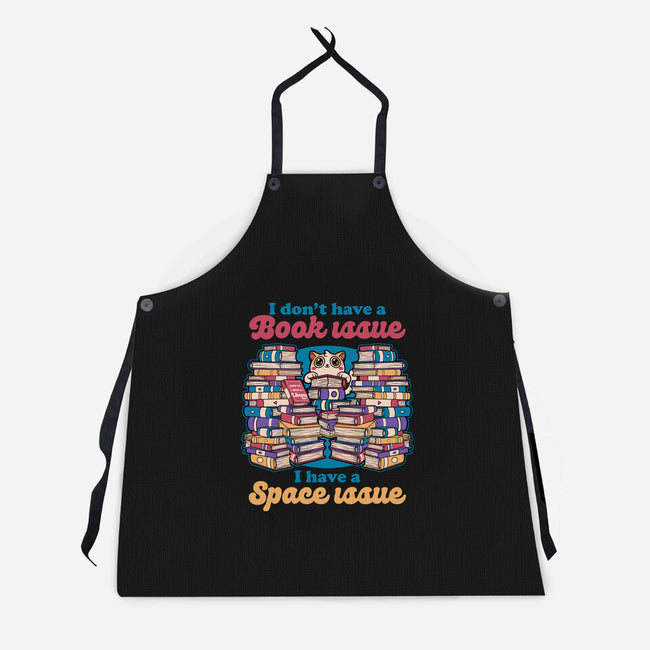 Cat Books Library-Unisex-Kitchen-Apron-Studio Mootant