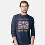 Cat Books Library-Mens-Long Sleeved-Tee-Studio Mootant