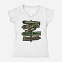 Spooky Towns-Womens-V-Neck-Tee-glitchygorilla