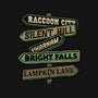 Spooky Towns-Womens-Fitted-Tee-glitchygorilla