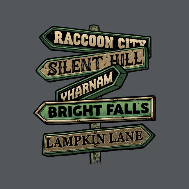 Spooky Towns-Womens-V-Neck-Tee-glitchygorilla