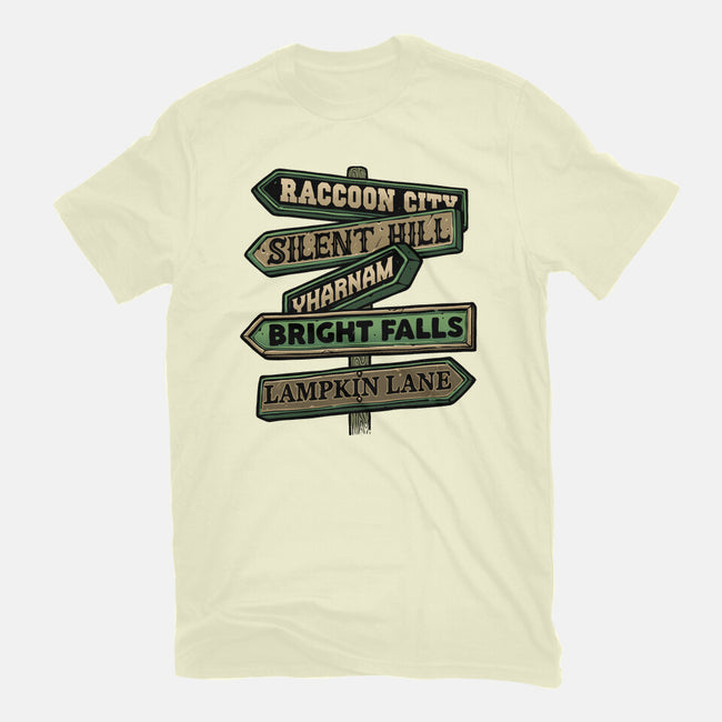 Spooky Towns-Mens-Basic-Tee-glitchygorilla