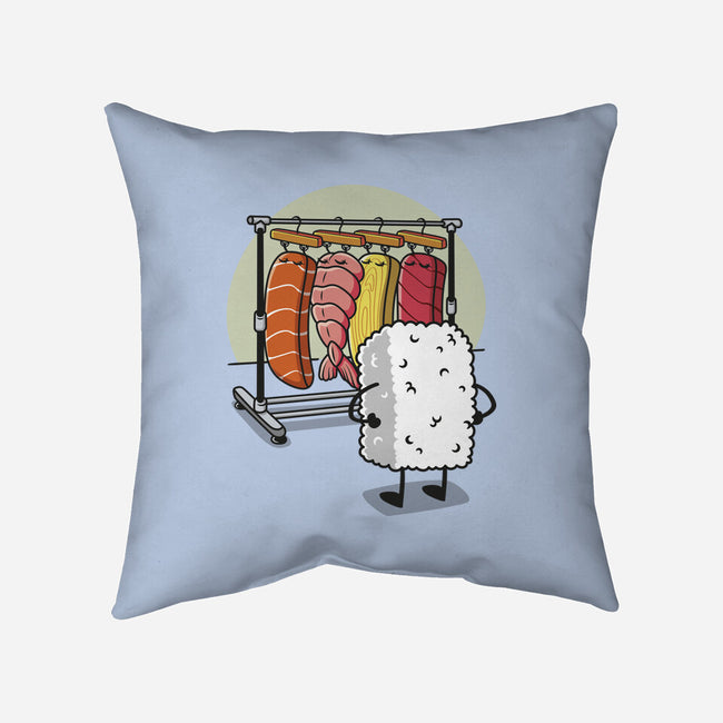 Sushi Wardrobe-None-Removable Cover-Throw Pillow-Olipop