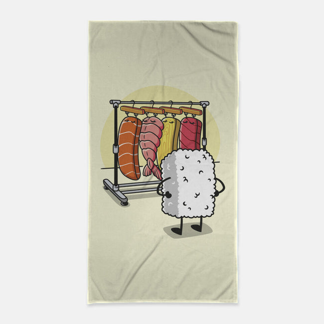 Sushi Wardrobe-None-Beach-Towel-Olipop