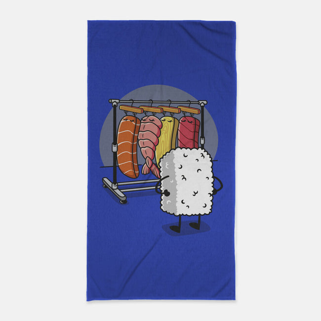 Sushi Wardrobe-None-Beach-Towel-Olipop