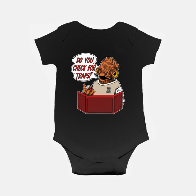 Trap Check-Baby-Basic-Onesie-SeamusAran