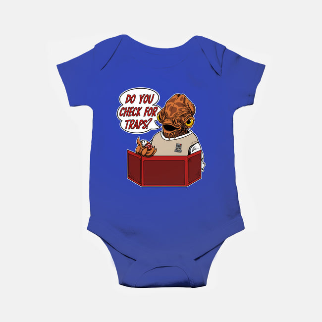 Trap Check-Baby-Basic-Onesie-SeamusAran