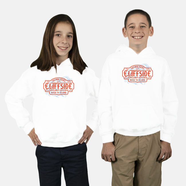 Luke's Cliffside Spearfishing-Youth-Pullover-Sweatshirt-Wheels