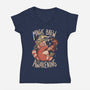 Magic Brew Of Awakening-Womens-V-Neck-Tee-eduely