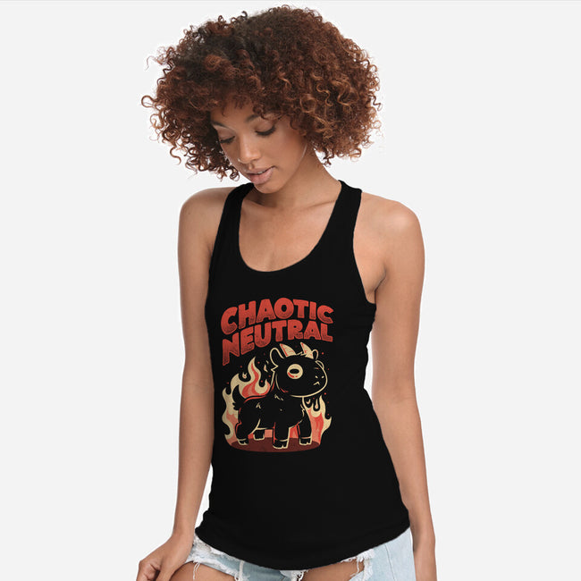 Chaotic Neutral-Womens-Racerback-Tank-eduely