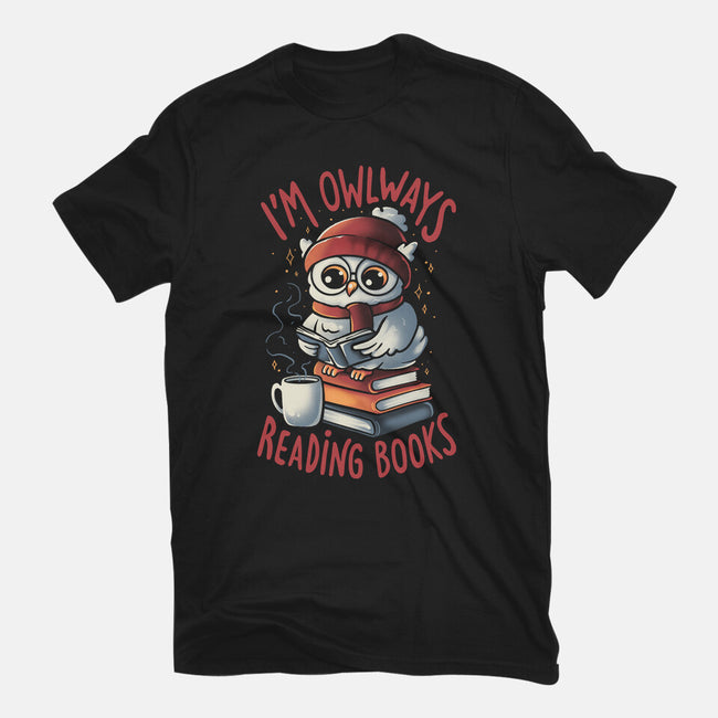 Owlways Reading Books-Mens-Premium-Tee-eduely