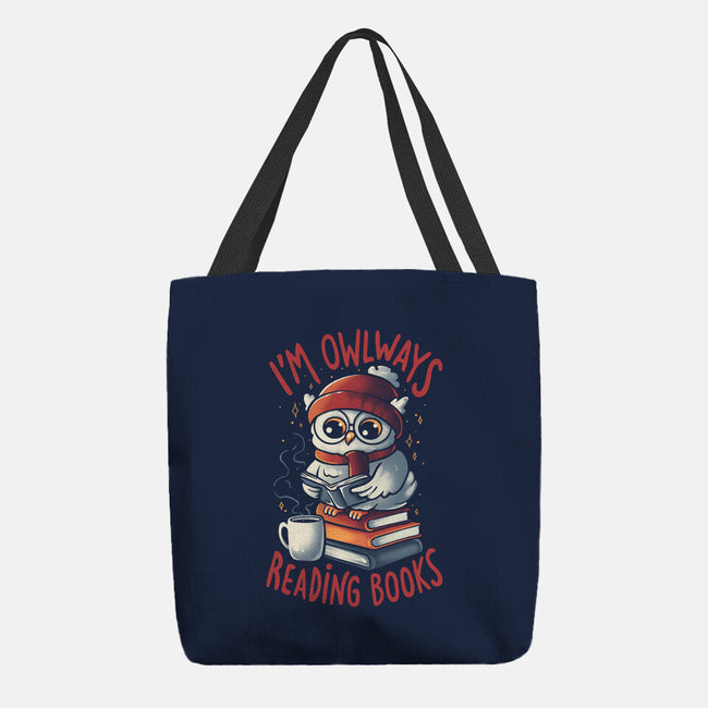 Owlways Reading Books-None-Basic Tote-Bag-eduely