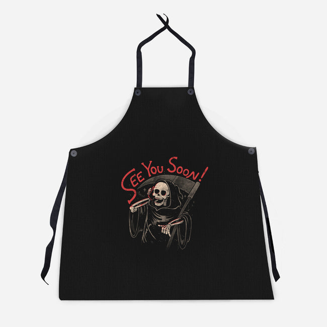 See You Soon-Unisex-Kitchen-Apron-eduely