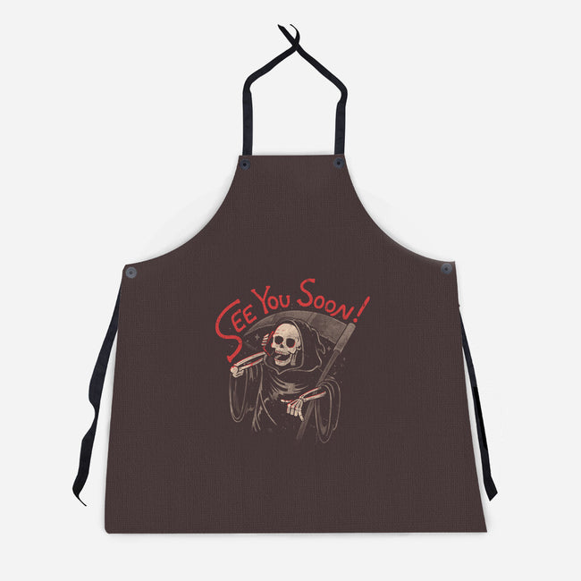 See You Soon-Unisex-Kitchen-Apron-eduely