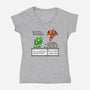 Neo Pocket Pets-Womens-V-Neck-Tee-demonigote