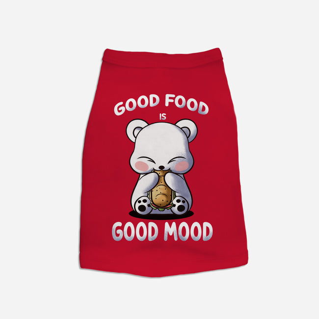 Good Food Is Good Mood-Cat-Basic-Pet Tank-fanfabio