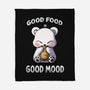 Good Food Is Good Mood-None-Fleece-Blanket-fanfabio