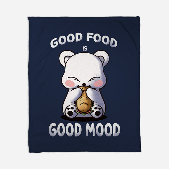 Good Food Is Good Mood-None-Fleece-Blanket-fanfabio