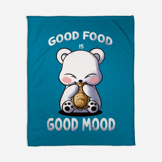 Good Food Is Good Mood-None-Fleece-Blanket-fanfabio