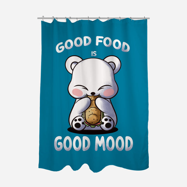 Good Food Is Good Mood-None-Polyester-Shower Curtain-fanfabio