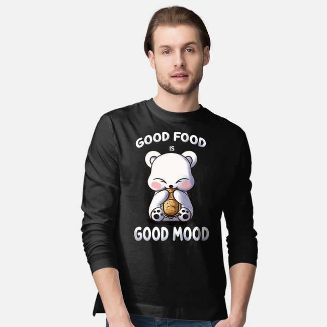 Good Food Is Good Mood-Mens-Long Sleeved-Tee-fanfabio