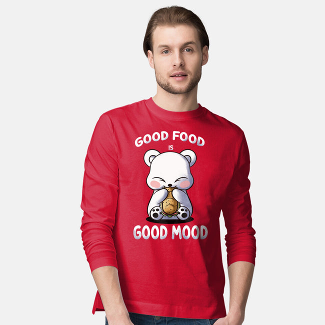 Good Food Is Good Mood-Mens-Long Sleeved-Tee-fanfabio