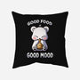 Good Food Is Good Mood-None-Removable Cover-Throw Pillow-fanfabio