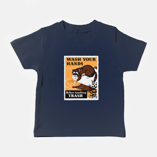 Wash Your Hands-Baby-Basic-Tee-Boggs Nicolas