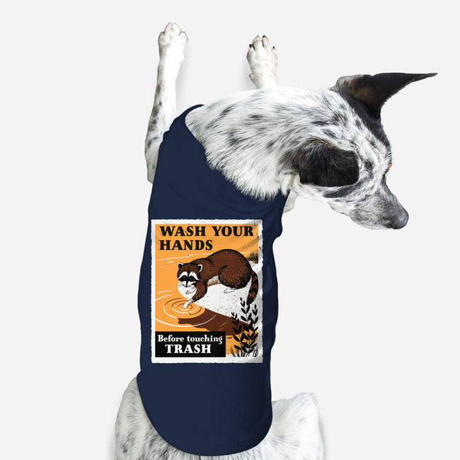 Wash Your Hands-Dog-Basic-Pet Tank-Boggs Nicolas