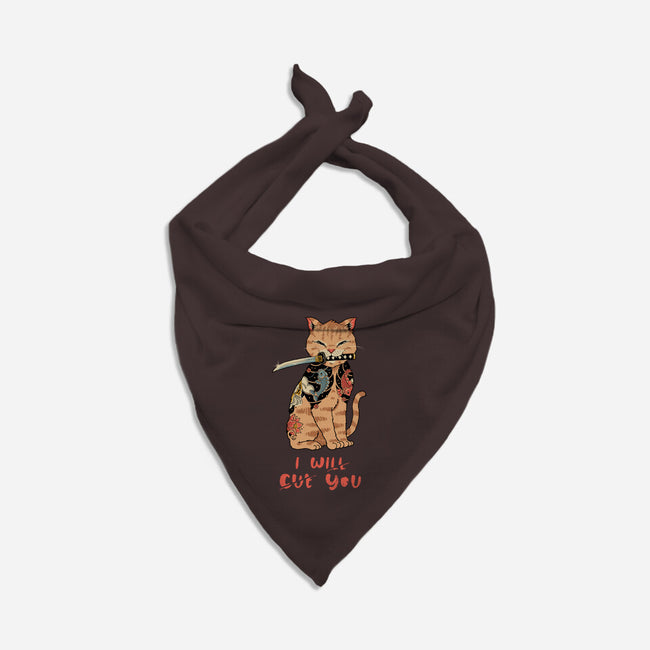 Fierce Tattooed Cat Meowster-Cat-Bandana-Pet Collar-vp021