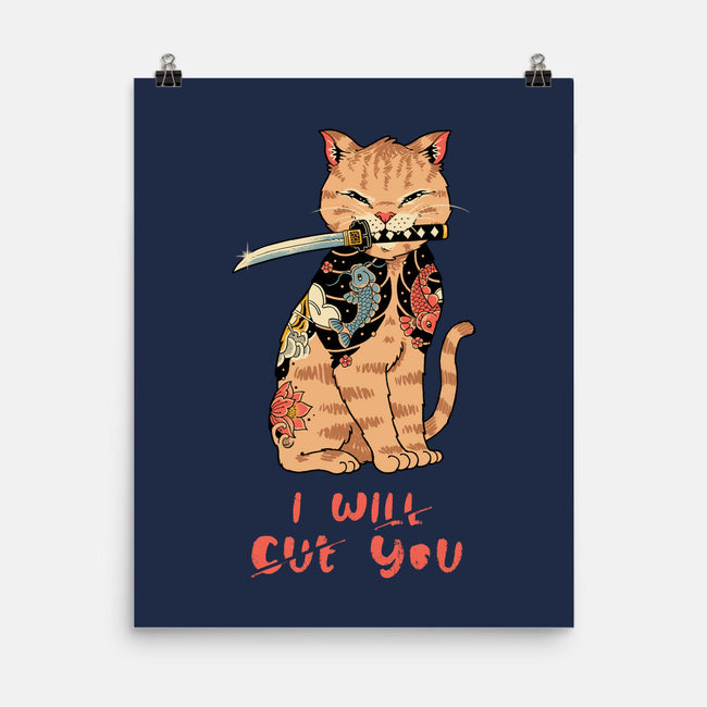 Fierce Tattooed Cat Meowster-None-Matte-Poster-vp021