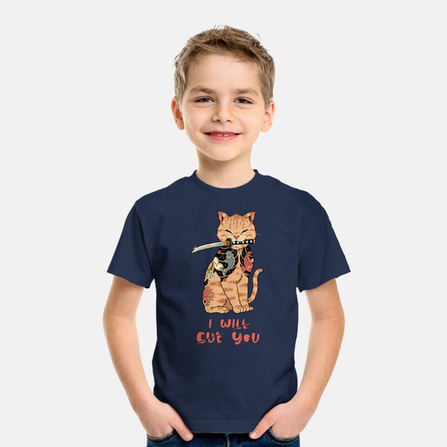 Fierce Tattooed Cat Meowster-Youth-Basic-Tee-vp021