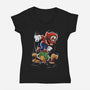 Smash Them-Womens-V-Neck-Tee-RavArt Studio