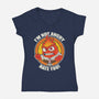 Not Angry I Just Hate You-Womens-V-Neck-Tee-turborat14