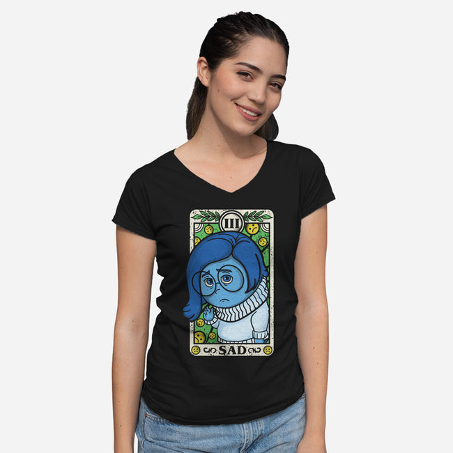 The Sad-Womens-V-Neck-Tee-turborat14