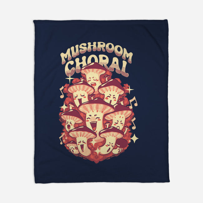 Mushroom Choral-None-Fleece-Blanket-Estudio Horta