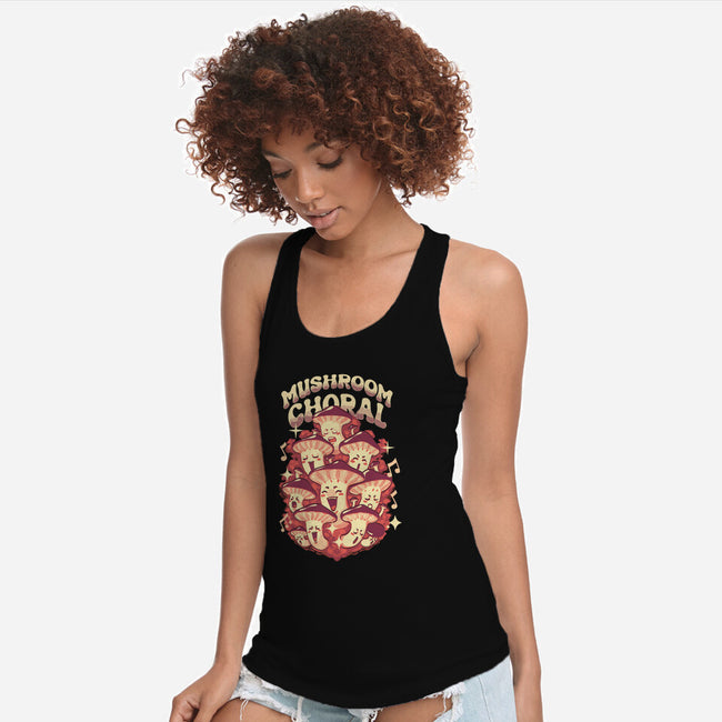 Mushroom Choral-Womens-Racerback-Tank-Estudio Horta