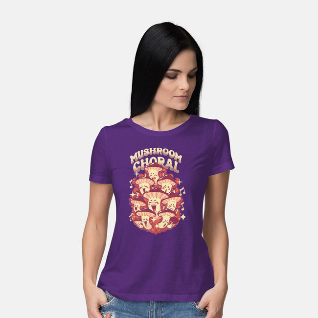 Mushroom Choral-Womens-Basic-Tee-Estudio Horta