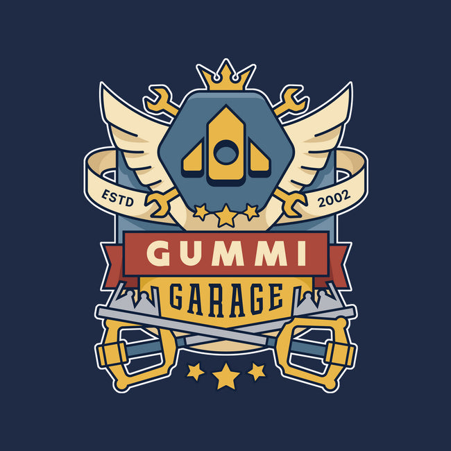 The Gummi Garage Emblem-Unisex-Zip-Up-Sweatshirt-LAGELANTEE