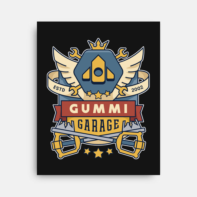 The Gummi Garage Emblem-None-Stretched-Canvas-LAGELANTEE