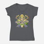 Power Of The Keyblade-Womens-V-Neck-Tee-LAGELANTEE