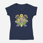 Power Of The Keyblade-Womens-V-Neck-Tee-LAGELANTEE