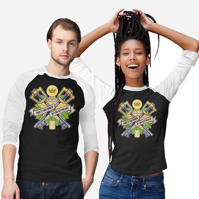 Power Of The Keyblade-Unisex-Baseball-Tee-LAGELANTEE