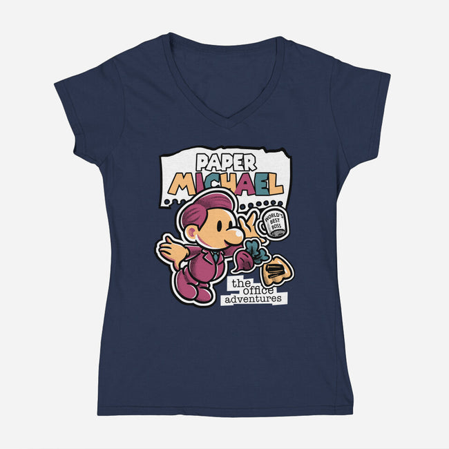 Paper Michael-Womens-V-Neck-Tee-estudiofitas